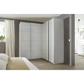 Rauch Quadra Schrank Eckschrank inkl. Türendämpfer, mit Glastüren