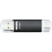 Hama FlashPen Laeta Twin 128 GB schwarz USB 3.0 00124001