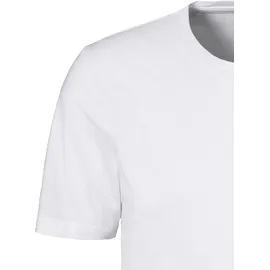 s.Oliver T-Shirt S.OLIVER, Herren, Gr. M, weiß, Jersey, Obermaterial: 95% Baumwolle, 5% Elasthan, unifarben, Basic, bequem normal, Rundhals, abgesteppte Kante, Shirts T-Shirt, klassisches Unterziehshirt