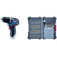 Bosch Professional 12V System Akku-Bohrschrauber GSR 12V-35 (ohne Akkus und Ladegerät, im Karton) + 40tlg. Schrauberbit-Set (Zubehör Bohrschrauber und Schraubendreher)