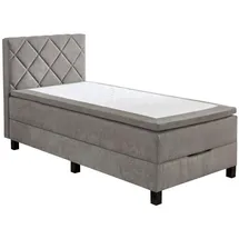 Die Möbelfundgrube Boxspringbett 100 x 200 cm H3 Grau