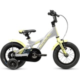 S'Cool XXlite 12R 1S Kinder Fahrrad Silver/Lime | 20cm