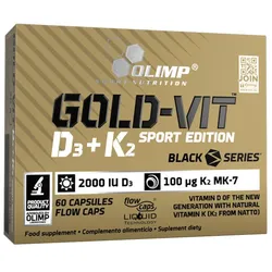 Olimp Sport Gold-vit D3+K2 Sport Edition (60 Kapseln)