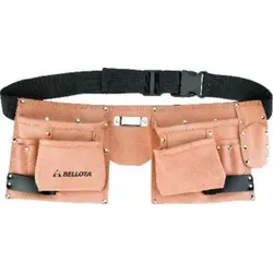 bellota Werkzeuggürtel, Leder, 6 Taschen