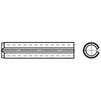 Industrial Quality Supplies DIN 1481 Spannstift (Spannhülse), schwere Ausführung,