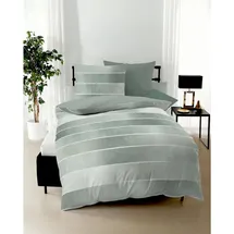 KAEPPEL Timeless Mako-Satin jade 135 x 200 cm + 80 x 80 cm
