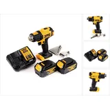 DeWalt DCE 530 M2 Akku Heissluftpistole 18V 530°C + 2x Akku 4,0Ah + 1x Lader + Flächen- und