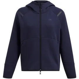 Under Armour Unstoppable Fleece Kapuzenjacke Damen 410 - midnight navy/black M