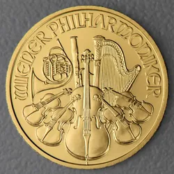 Goldmünze 1/4oz Wiener Philharmoniker aktueller Jahrgang (Österreich)