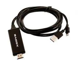 2-in-1-Lade- und HDTV Verbindungskabel Kompatibel für iOS 4K/HD 2m