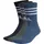 adidas 3-Streifen Cushioned Crew Socken 3er Pack Blau 37-39