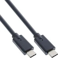 InLine USB 3.2 Gen.2 Kabel, Typ C 2 m schwarz,