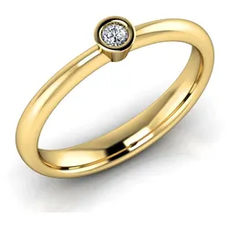 Verlobungsring VR02 750er Gelbgold - 7043