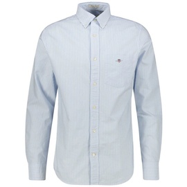 GANT Regular Fit Oxford-Hemd mit Streifenmuster Modell 'OXFORD', Hellblau, XXL