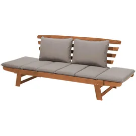 Beliani Gartenbank 210 x 82 x 0 cm Braun