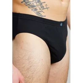 Bugatti Slip »Livorno«, Packung, 5er Pack, 5 weich, basic, eng, atmungsaktiv, Baumwolle, mit Logo bugatti schwarz-dunkel-uni