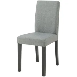 [en.casa] Esszimmerstuhl Hamburg 4er Set Textil Hellgrau