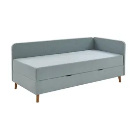 Möbel Kraft Polsterliege mit Bettkasten 100 x 84 cm Blau