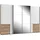 WIMEX Schwebetürenschrank Level 350 x 236 x 65 cm Beige/Braun/Weiß