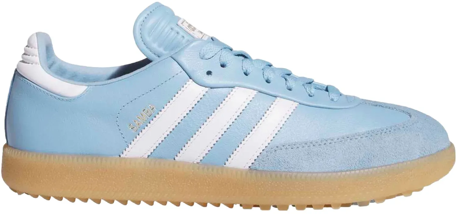adidas Golf Originals Golfschuhe Unisex Samba, hellblau/weiss