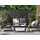 Beliani Delia Loungeset 4-sitzer schwarz/grau