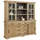 OTTO home Buffet Anabel mit Glastüren und Metallgriffen 186 x 45 x 190 cm BEIGE