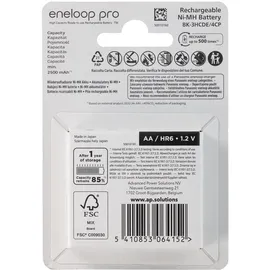 Panasonic Eneloop Pro AA 2500 mAh 4 St. inkl. Schnelladegerät LCD-Display