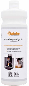 Bartscher Milchleitungsreiniger F1L, Hochkonzentrat, Milchsystemreiniger für ein einwandfrei sauberes Milchsystem, 1 Liter - Flasche