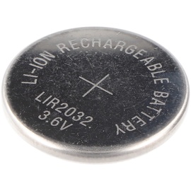 AccuCell LIR2032 Li-Ion Akku 3,6V Akku LIR 2032, 3,2 x 20 mm, 3.6V Button Cell Liion