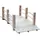 Outsunny Gartenbrücke 152,5 x 67 x 48 cm Natur