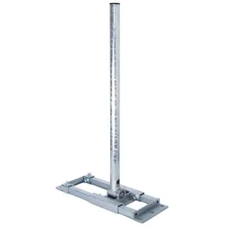 PremiumX DELUXE X90-48 Dachsparrenhalter 90cm Mast 48mm feuerverzinkt mit Kabeldurchführung SAT Dach-Halterung für Satellitenschüssel