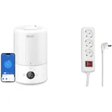 Levoit 3L Top Fill Luftbefeuchter, 360° Drehbare Düse Cool Mist Humidifier + Levoit Top-Fill Dual 200S,