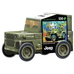 Eurographics 8551-5598 - Armee Jeep Puzzledose , 550 Blech Puzzle