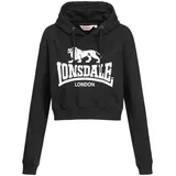 Lonsdale Kapuzensweatshirt Cropped Roxeth schwarz XS