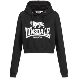 Lonsdale Kapuzensweatshirt Cropped Roxeth schwarz XS