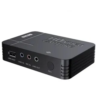 Bolwins A32D Video Game Capture Recorder HD Videoaufnahme HDMI, AV Rekorder TV Digitales Aufnahmegerät schwarz