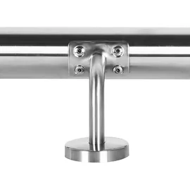 Wiltec Handlaufset Wandhalter 200 cm Edelstahl