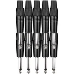 Pronomic JPLUG Black Klinkenstecker - 10er Pack