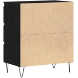 vidaXL Ilyes Sideboard 60 x 35 x 70 cm Schwarz Holzwerkstoff