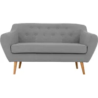 Home Affaire 2-Sitzer Renne, mit Heftung im Rücken im skandinavischem Stil grau