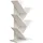 VCM Nulis L Standregal 40 x 30 x 180 cm Weiß