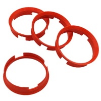 KONIKON 4X Zentrierringe 72,6 x 67,1 mm Orange Felgen Ringe Radnaben Zentrierring Adapterring Ring Felgenring Distanzring Made in Germany