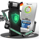 MIVELO Faltschloss Schwarz 120 cm