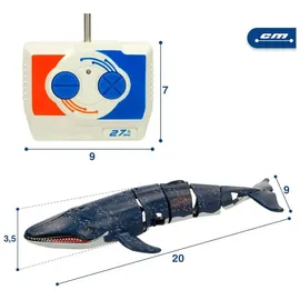 Colorbaby 47671 Rennboot Ferngesteuerter Wal - Navy / White - One Size