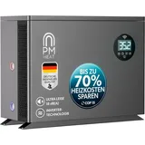 poolomio® Wärmepumpe Pool 50-80 m3 | Effiziente Full Inverter Wärmepumpe Invermo 14 kW mit Smarter App-Steuerung | Ultra leise Poolheizung mit Smarter App-Steuerung (14.000 Watt, COP 15)