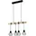 EGLO Townshend 4-flg. 70 cm rund schwarz-braun Holz und Stahl