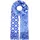 Zwillingsherz Schal ZWILLINGSHERZ "Love & More", Damen, blau, Web, Polyester, Modetücher Schal, stylischer Schal mit Schriftzug