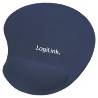 Logilink Mauspad mit Handgelenkauflage Ergonomisch Blau