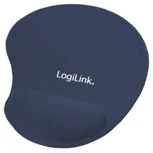Logilink Mauspad mit Handgelenkauflage Ergonomisch Blau