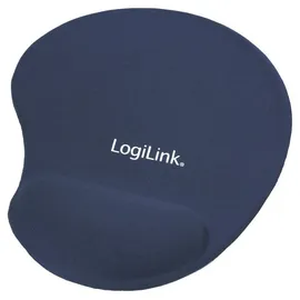 Logilink Mauspad mit Handgelenkauflage Ergonomisch Blau